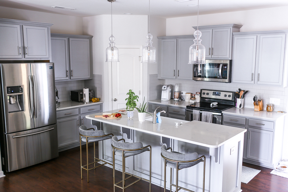 Gray White Kitchen 