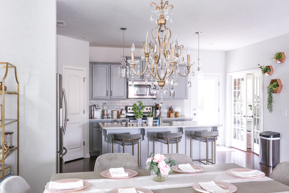 Modern Gray White Kitchen Brittany  Ann Courtney